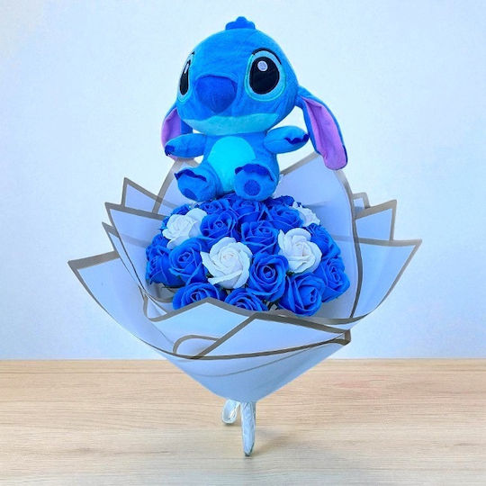 Premium Stitch Bouquet 31 Soap Roses Blue-White Premium Stitch Bouquet 31 Soap Roses Blue-White