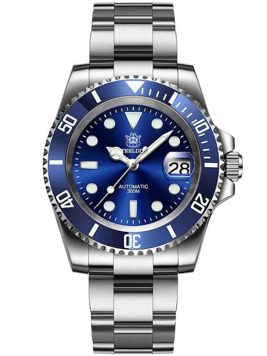 Steeldive Sd1953 Ceas Dama 41mm Automat Cu Brățară Din Oțel Inoxidabil Argintiu