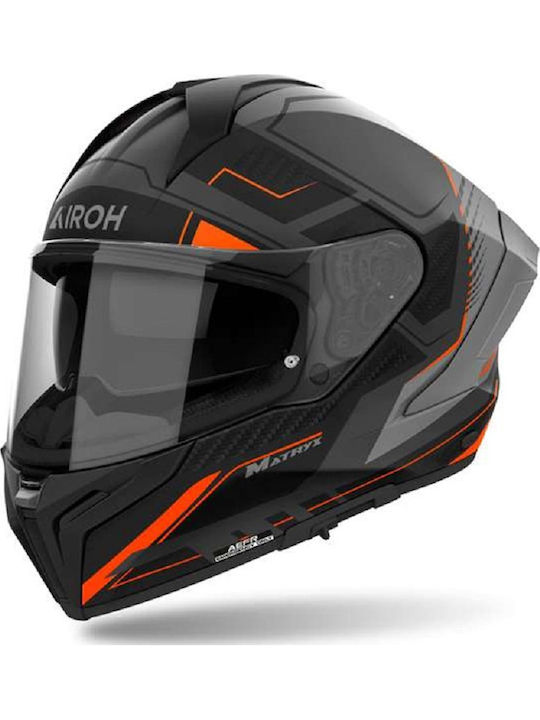 Airoh Matryx Rocket Orange Matt Motorradhelm Vo...