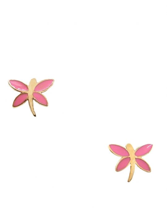 Cercei Fetite Studs Fluturi Din Aur
