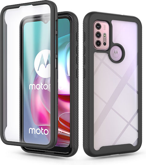 Husă Motorola Moto G10 G20 G30 Rezistentă La Șocuri Membrană Neagră