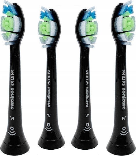 Philips Diamond Clean Elektrische Zahnbürstenköpfe für elektrische Zahnbürste HX6062/13 4Stück