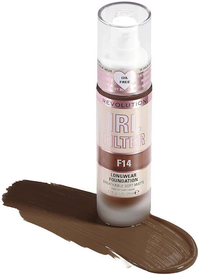 Revolution Beauty IRL Filter Longwear Foundation F14