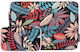Lightweight Laptop Case 13" Leaf Print Extra Pocket Black