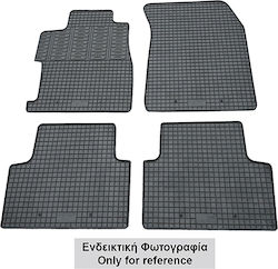 Cik Set Front and Back 4pcs for Peugeot 4007 Mitsubishi Outlander Citroen C-Crosser Black
