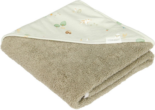 Little Dutch Hooded Baby Bathrobe Little Dutch Beige