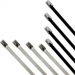 Metallic Cable Ties Insulation 700mm x 4.6mm in Silver Colour (50 pcs) 28930-006 Metallic Cable Ties Insulation 700mm x 4.6mm in Silver Colour (50 pcs) 28930-006