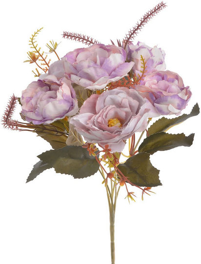 Künstlicher Rosen Blumenstrauß Rosa 30cm