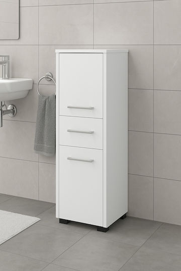 Akord Furniture Factory Dulap Coloană Pentru Baie Pardoseală 30x30x85cm Albă