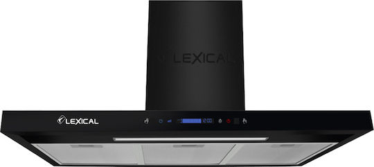 Lexical Απορροφητήρας Καμινάδα 90cm Μαύρος