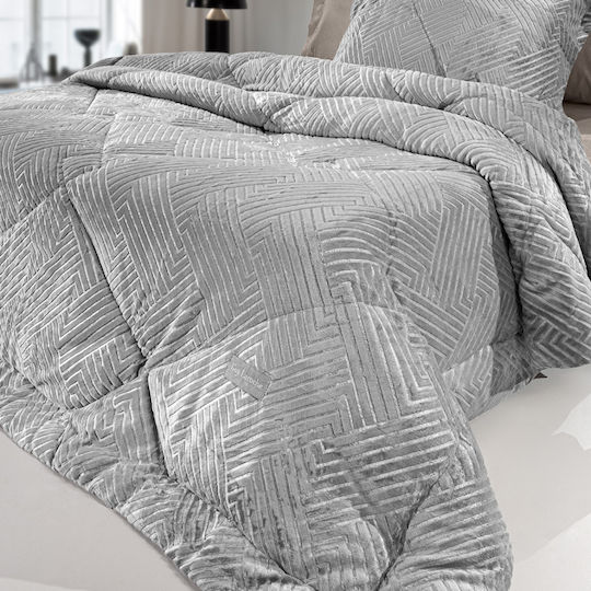 Guy Laroche Duvet Cover Queen 220x240cm York Silver 530 GSMGsm
