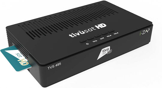 I-zap Tvs495 Dvb-s2 Hevc 10 Bit Hd DCDAVICA0004 Ψηφιακός Δέκτης Mpeg-4 Σύνδεσεις SCART / HDMI / USB