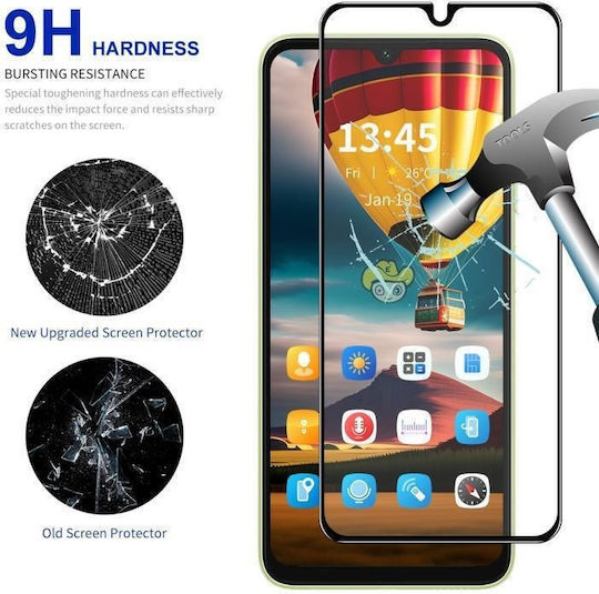 0.3mm Full Face Tempered Glass Black (Redmi 15C 4G)