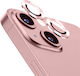 Erbord Camera Protection Tempered Glass Pink for the iPhone 13, iPhone 13 mini