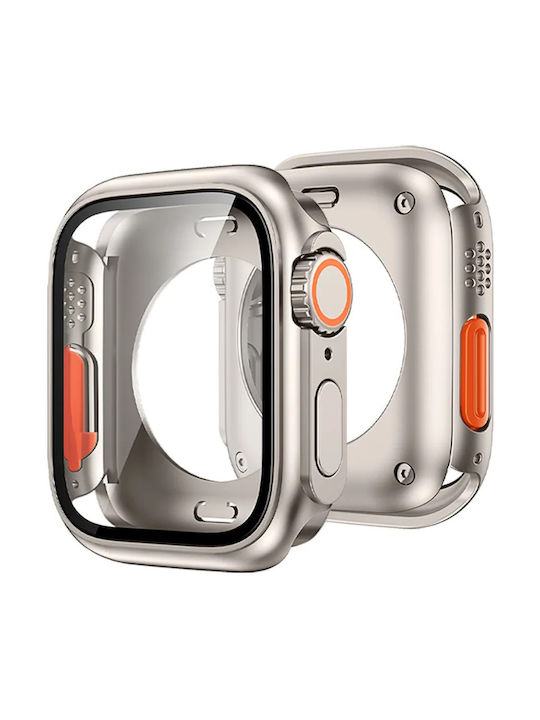Plastic Case in Orange color for Apple Watch 4, 5, 6, SE 44MM