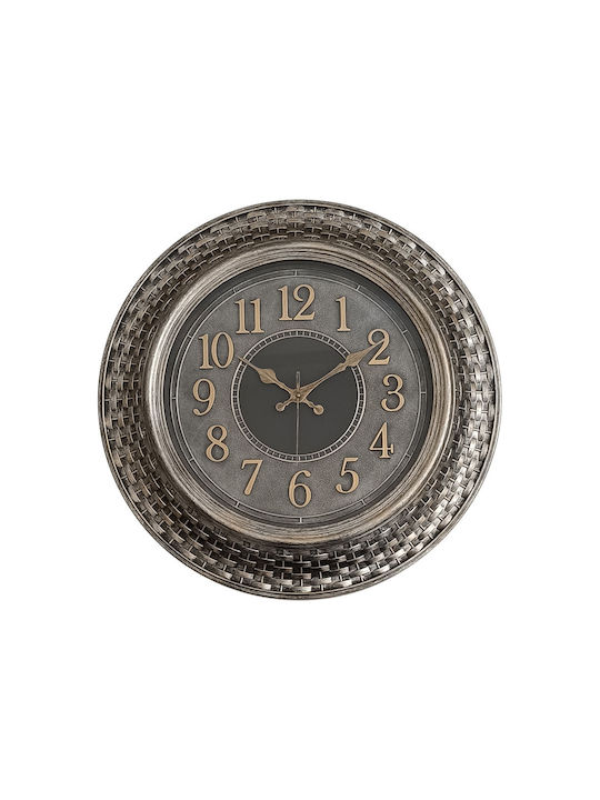 Ankor Antique Wall Clock Plastic Silver Ø45.7cm