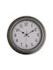 Ankor Silent Antique Wall Clock Plastic Silver Ø40cm