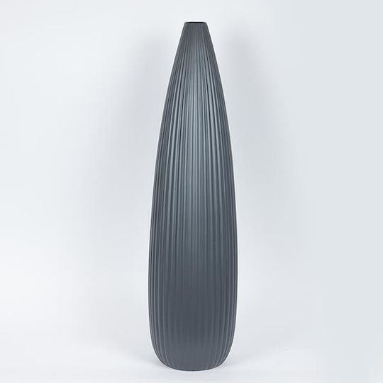 Decorative Floor Vase Ceramic Gray Dimensions 19.5xHeight 78cm