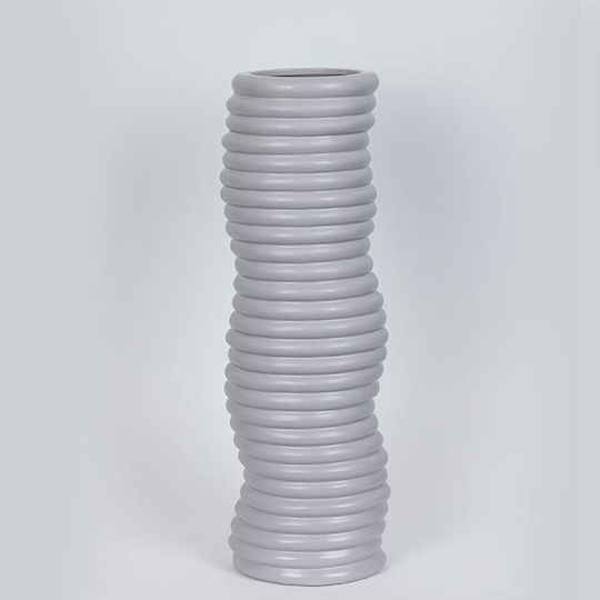 Decorative Vase Gray 15.4x12.2x45.5cm