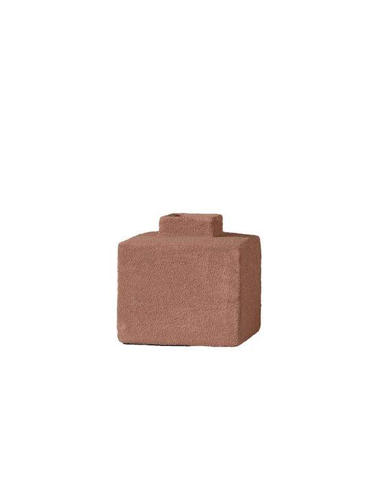 Espiel Decorative Vase Red 14x14x14cm