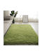 Homeone Set Zottelig Schlafzimmer-Teppichsets Synthetisch,Polyester/Cotton/Leather Green 3Stück