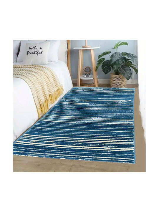 SpitiBazaar Σετ Μοντέρνα Χαλιά Κρεβατοκάμαρας Μπλε SB-2031 3τμχ