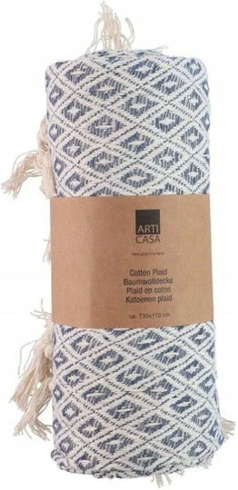 Arti Casa Sofa Blanket 130x170cm Blue / White