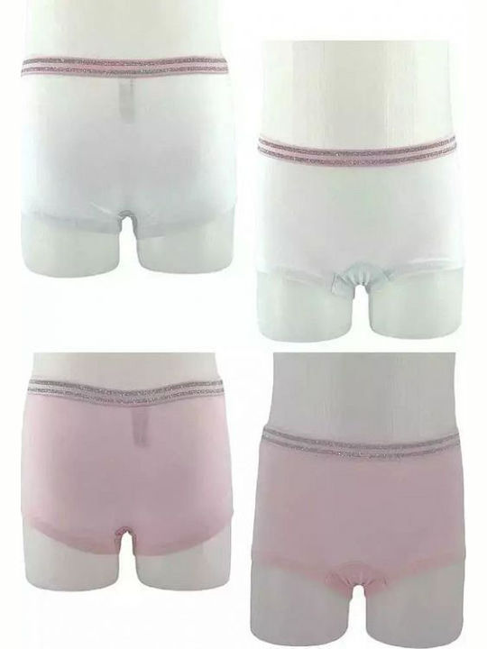 IDER Set of Kids' Boxers White, Pink 2pcs