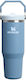 Stanley Iceflow Flip Straw Tumbler Ποτήρι Θερμός Πλαστικό BPA Free 890ml Iced Indigo με Καλαμάκι