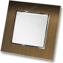 Lineme Wall Switch One-Way with Frame White