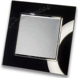 Lineme Wall Switch One-Way with Frame Silver