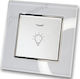 Staircase Push Button H Series White Led Indica...