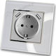 Schuko Power Socket Wall Mounted 2 USB Ports 5....