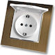 Power Socket Safety Lid White Matte Single Flus...