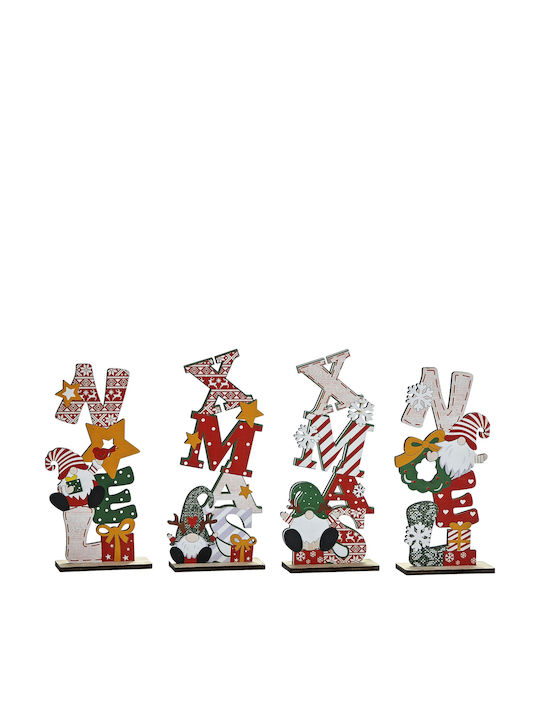 ArteLibre Christmas Wooden Figure Height 20cm 4pcs