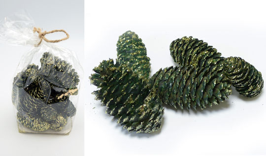 Christmas Decorative Pine 20cm Glitter