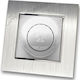 Simple Dimmer Switch 500w Silver Matte Frame Silver Metallic Hseries Lineme 50-00110-5_50-00121-18