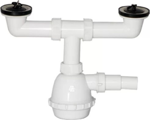Lamaplast Plastic Siphon Sink White