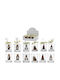 ArteLibre Christmas Glass Candle 6cm