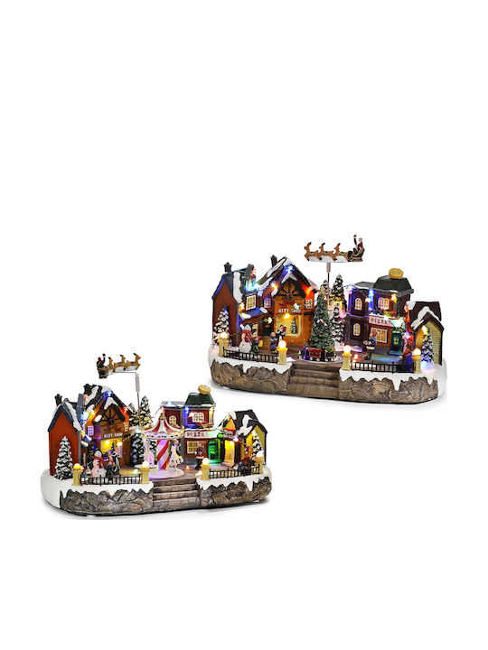 ArteLibre Christmas Illuminated Decorative with Music and Movement 38x26x23cm.