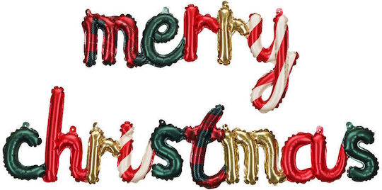 Merry Christmas Foil Balloon Letters – 143 X 25 Cm – Various Colours