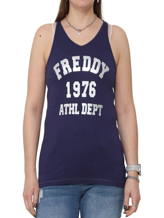 Freddy Damen Sport Bluse Marineblau