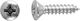 Lux Tools Phillips Screw Inox with Diameter M2.9mm 12pcs Countersunk