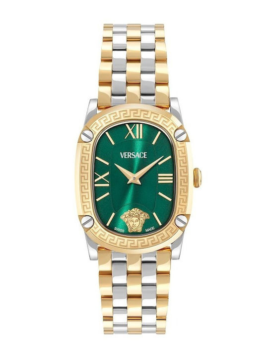 Versace Greca Women's Watch with Silver Metal B...