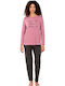 Nina Club Winter Women's Pyjama Set Pink