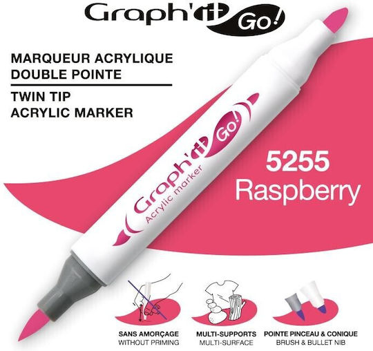 Graph' it Pinsel Acrylmarker Raspberry 5255
