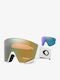 Oakley Snow Mască de Schi & Snowboard pentru Adulți Albă cu Lentilă Verde