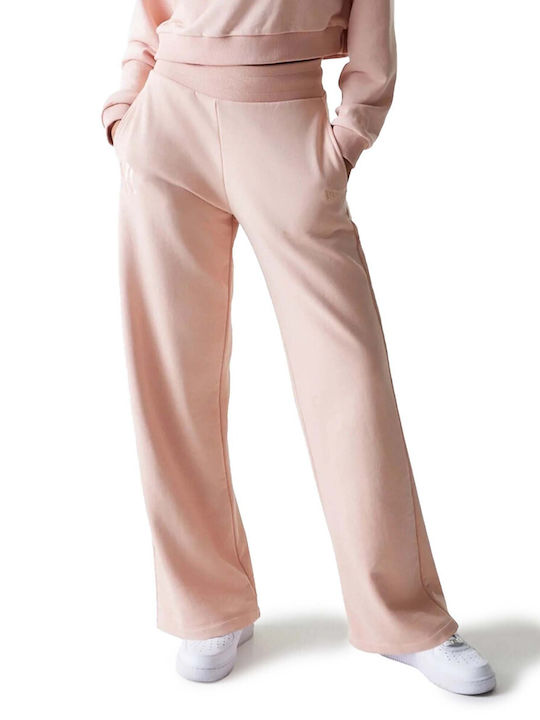 New Era Pantaloni de Trening cu elastic Roz