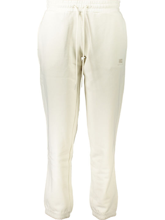 Napapijri Women's Fabric Trousers White