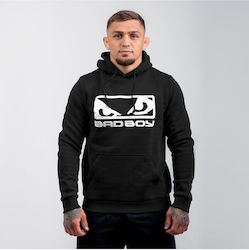 Bad Boy Φούτερ Black/white με Κουκούλα